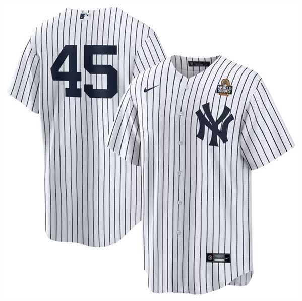 Men's New York Yankees #45 Gerrit Cole White 2024 World Series Cool Base Stitched Jersey Dzhi,We sell and wholesale Men's New York Yankees #45 Gerrit Cole White 2024 World Series Cool Base Stitched Jersey Dzhi on line form chian!